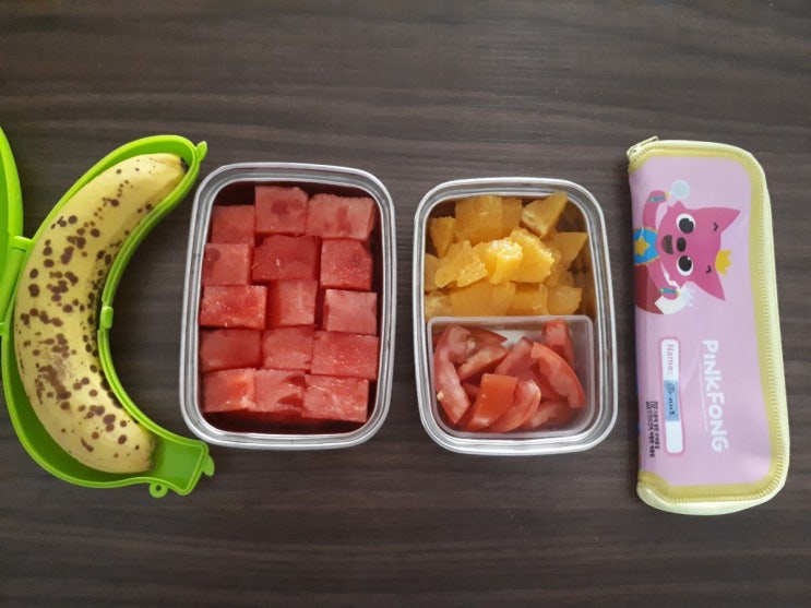  [어린이집 소풍 간식] 바나나, 수박, 오렌지, 토마토 과일 도시락 싸는 법