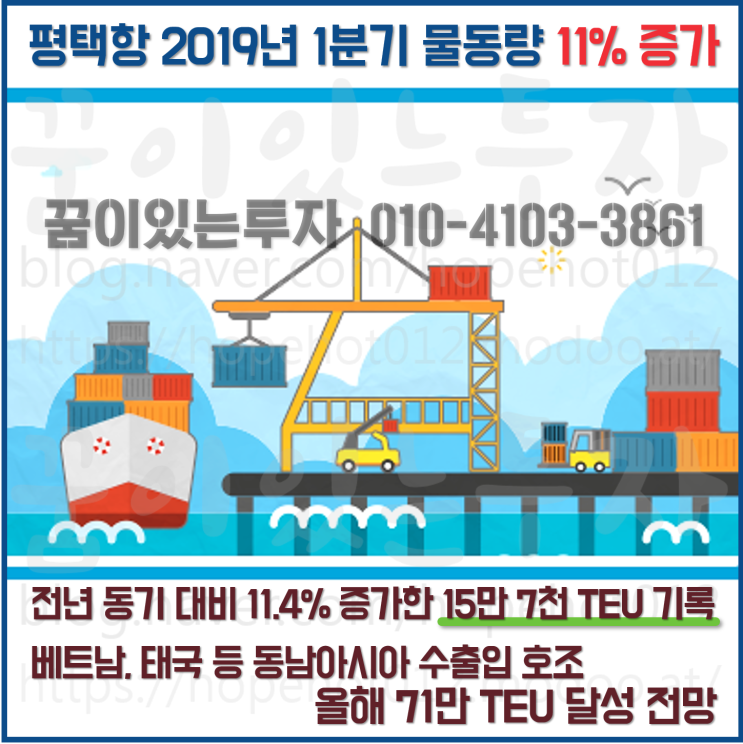 평택항 물동량과 평택 토지 투자 (2019년 1분기 물동량, 평택땅 투자)