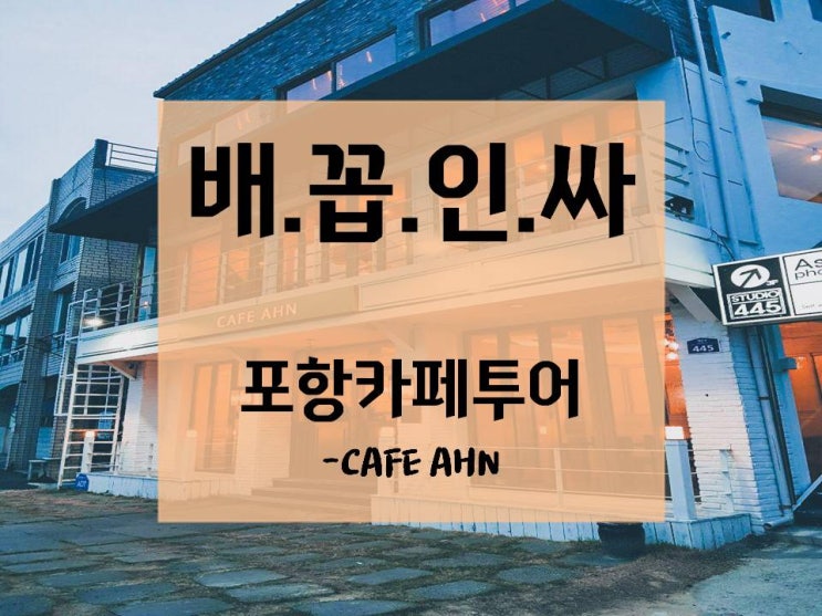  [배꼽인싸] 2019.05.26 <배꼽인싸 "포항카페투어-CAFE Ahn">