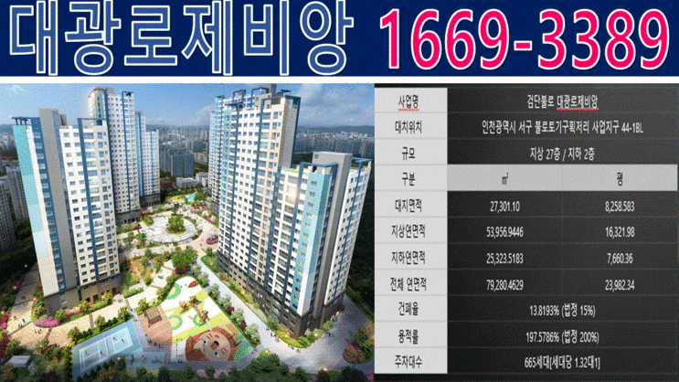  검단미분양아파트들 속에 선착순분양 대양대광로제비앙을 갔어요.