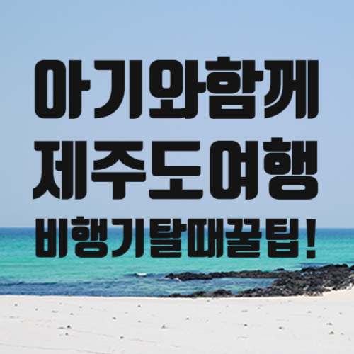  돌 아기 제주도 여행 비행기 탈 때 꿀팁공유
