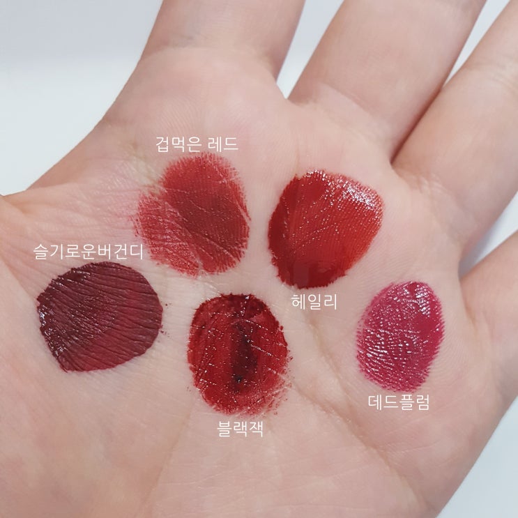  내가 좋아하는 쥐잡아먹은 저승사자st 다크한 립제품 발색 모음