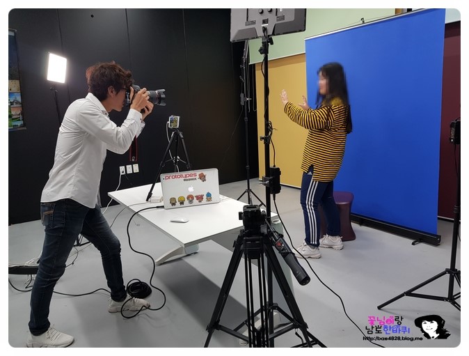  신박한 크로마키 합성 스튜디오 참여-전남콘텐츠코리아랩 성과제고 워크숍에서
