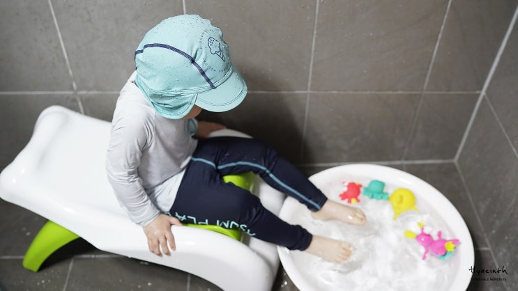  남아수영복 키썸플레이 유아래쉬가드 세트 세련미 뿜뿜!