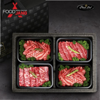  푸드장 블랙앵거스 구이 선물세트 1.4kg(소갈비살+살치+부채) (33% 할인) 58,900원
