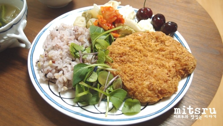  옥주부 돈까스 솔직후기(에어프라이어) 치즈돈까스 특히 맛나요!