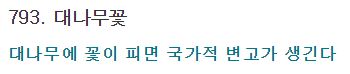  [차길진의 갓모닝] 793. 대나무꽃