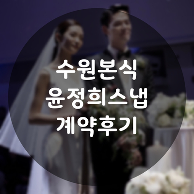 웨딩일기 W  :: 수원 본식스냅 윤정희 스냅 계약후기 + WithRyu스냅, 현만섭스냅 정보