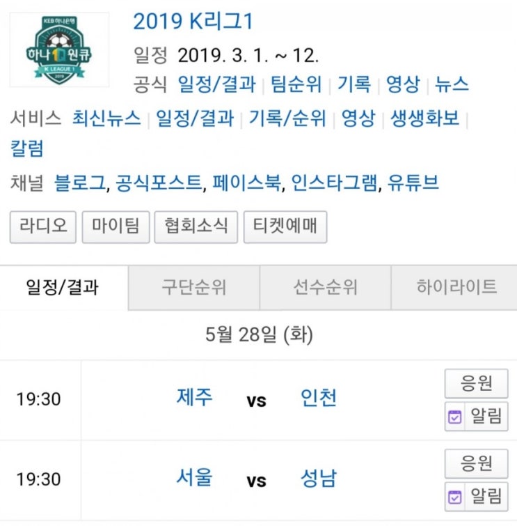 2019.05.28 K리그(프로축구) (FC서울 성남FC)