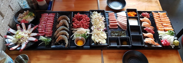  수락산역 맛집 : 육회한연어 1미터모든걸다줄게 가성비갑