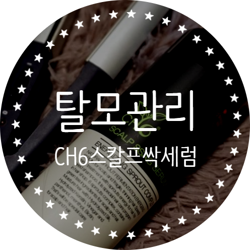  탈모세럼추천 탈모예방엔 "CH6 스칼프 싹세럼"