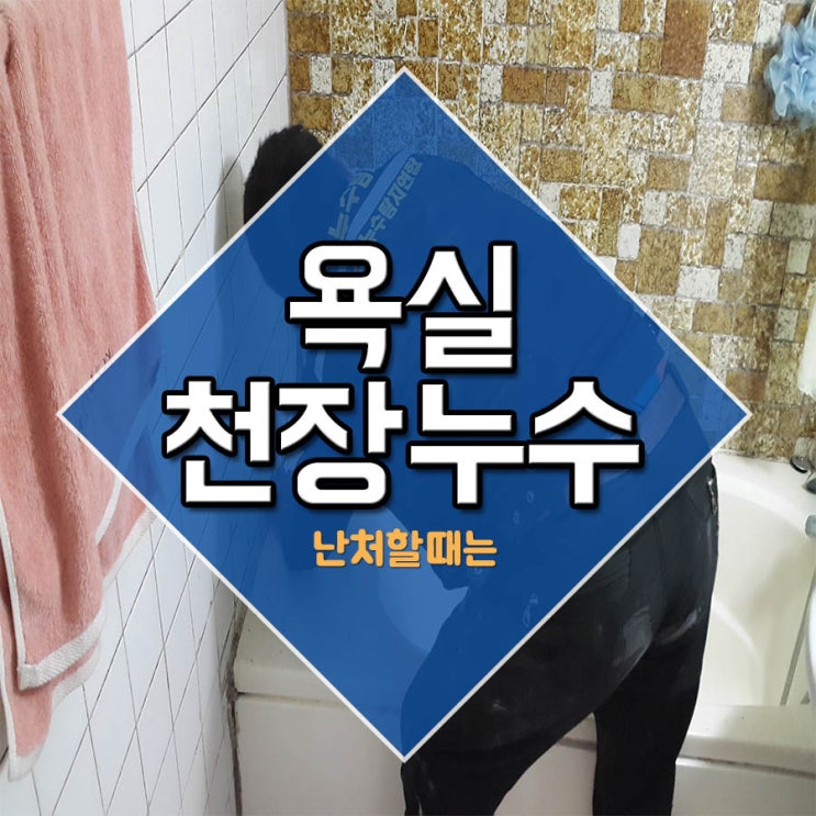  욕실천장누수 난처할때는