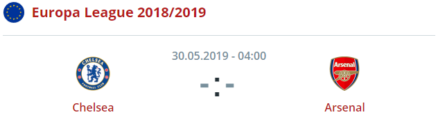  [2019.05.29 수요일] 대망의 유로파 결승 첼시 vs 아스날 (사리 최초 우승 vs 에메리 챔스 티켓)