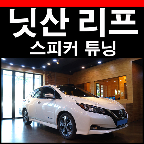  닛산 리프 전기차 스피커 교환통해 오디오 음색개선