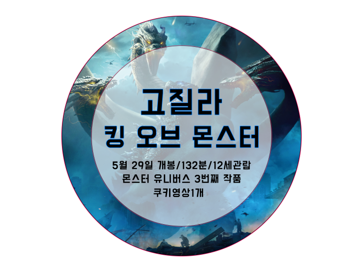  몬스터 유니버스 3번째 영화 "고질라 : 킹 오브 몬스터" 5월29일 개봉 첫날 리뷰~ 쿠키영상O, 약스포