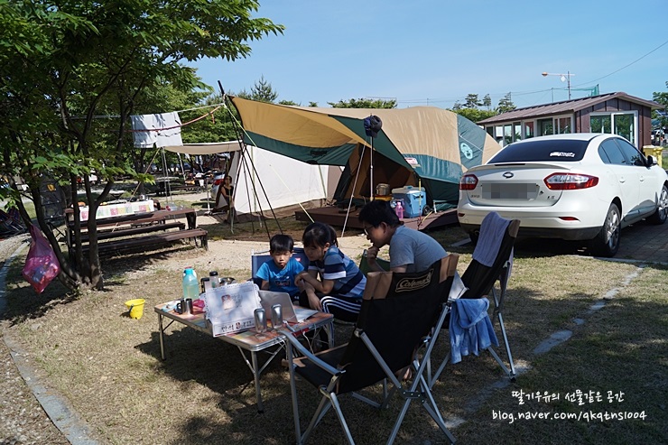 [6th 캠핑] 속초 중앙시장 찍고 간 강원도 고성 송지호 오토캠핑장 바닷가 캠핑장 또 가고 싶네요.