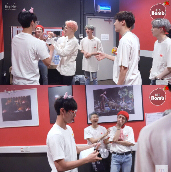  박보검, 방탄소년단 홍콩 콘서트 깜짝 방문…"형 여기서 뭐해요"