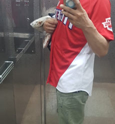  기아타이거즈 유니폼 입고 타격연습기 휘둘러 봤습니다!
