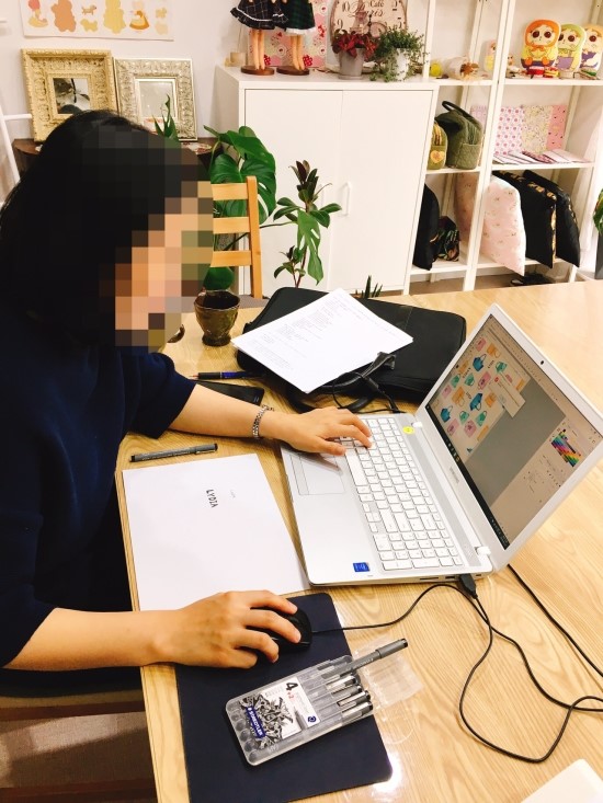  텍스타일디자인, 패턴디자인 클래스3기-가방패턴으로 스퀘어 리피트(평스텝) 강의 수업