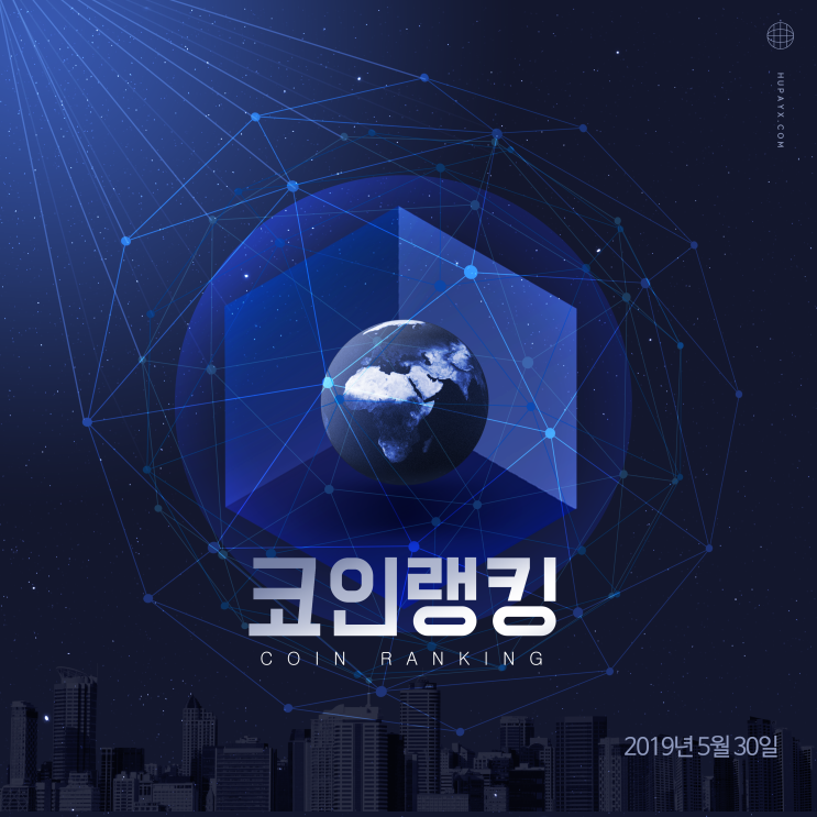  2019년 5월 30일 코인랭킹 (최대 상승 코인 & 최대 하락 코인)