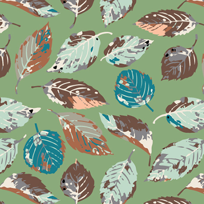나인글로리(9glory)포트폴리오: 일러스트레이터CC 나뭇잎 패턴디자인,텍스타일디자인