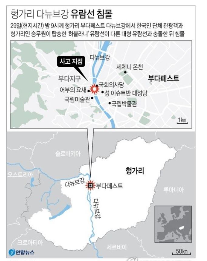  참좋은 여행사 헝가리유람선사고 부다페스트에서 일어난 일