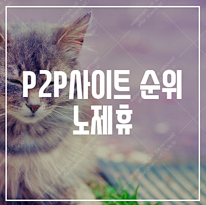 p2p사이트 순위 노제휴사이트 불법근절필수!