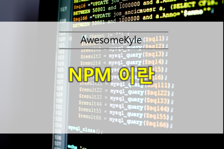  [Node.js] NPM 이란