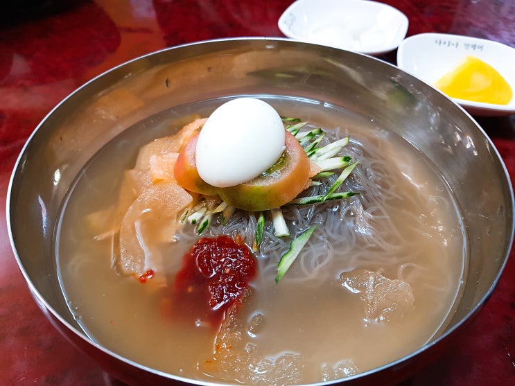 창원 상남동 맛집 차이나밍베이 물냉면 콩국수