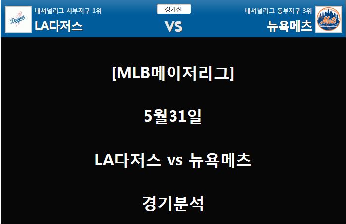  MLB] 메이저리그 경기 보기, 류현진 경기, 류현진 경기일정, 류현진 선발, LA 다저스 VS 뉴욕 메츠 분석