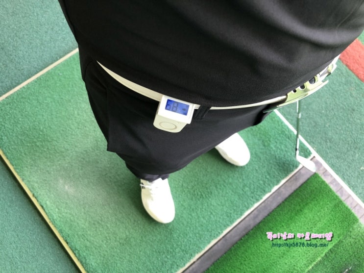  드비치CC에서 골프 방향 측정기의 효과를 톡톡히 보다