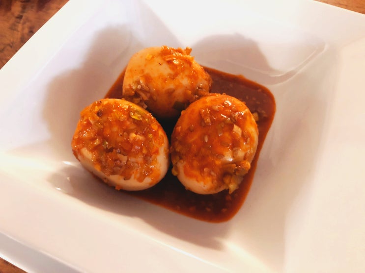  빨간마약계란장 드셔보셨나요? 잠실롯데백화점맛집 추천 