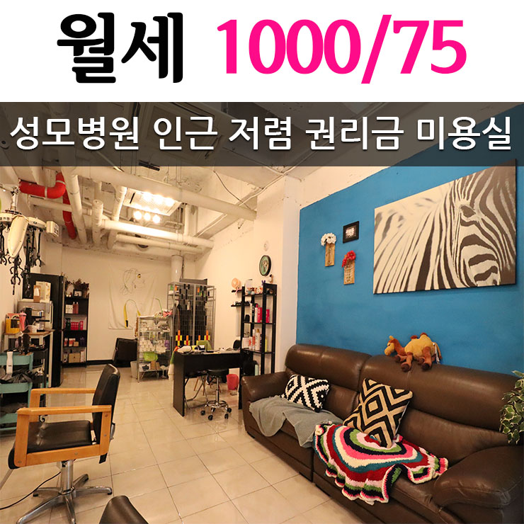  대전 미용실 상가 임대! 저렴한 권리금으로 성모병원 인근 15평 상가 월세!