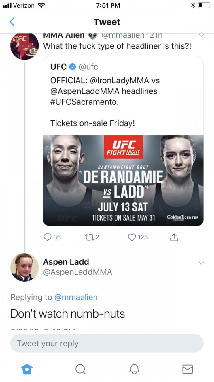 악플러들과 욕하며 싸우는 게 일상인 UFC 선수들 악플러들과 욕하며 싸우는 게 일상인 UFC 선수들
