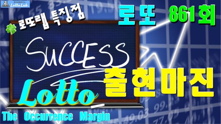  로또랩 출현마진 로또861회당첨번호 평균 출현수보다 적은 특징점