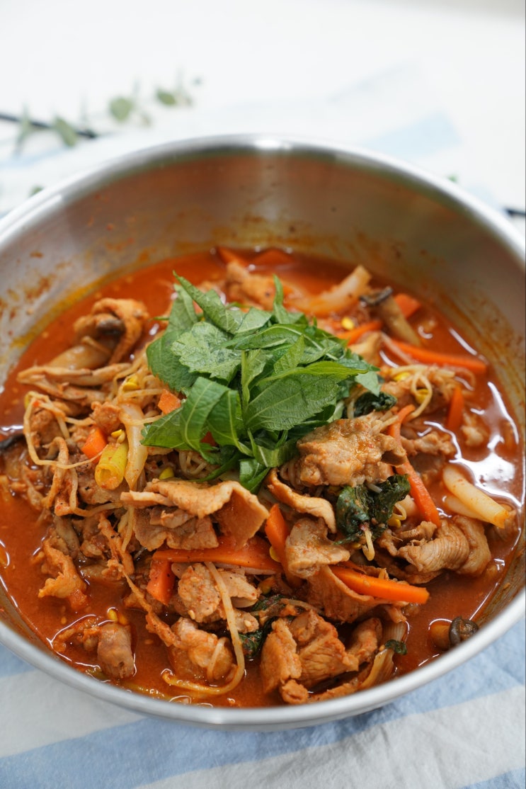  콩나물불고기 레시피 콩불 감칠맛일품 손님초대요리