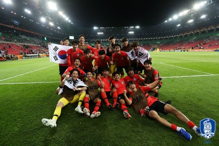 U-20 월드컵 한국 아르헨티나전 승리하고 16강 진출하다