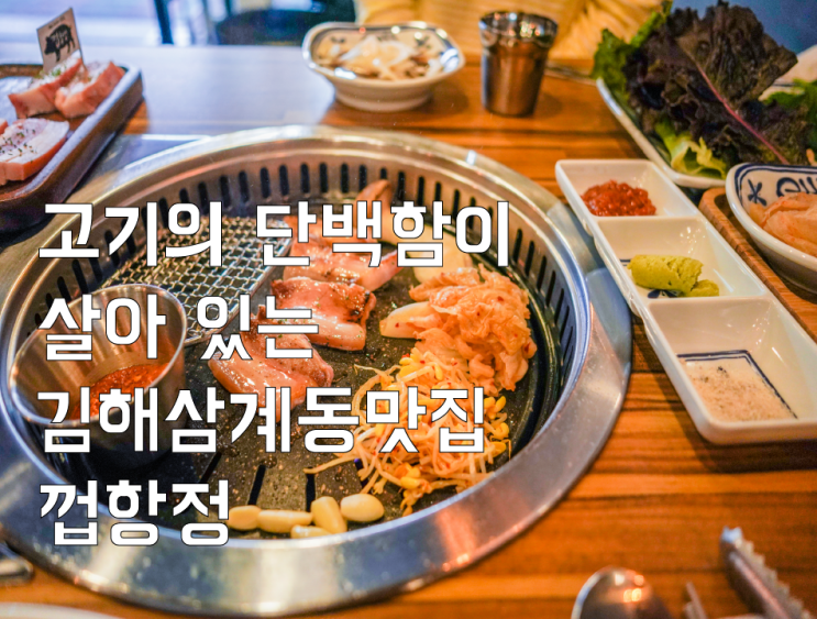 고기의 단백함이 살아 있는 김해삼계동맛집 껍항정