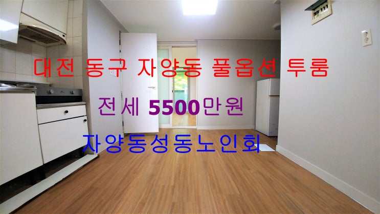  (대전 동구 자양동) 우송대학교 북문에 있는 풀옵션 저렴한 전세 투룸이에요 ~ ^^