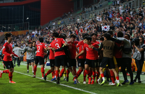 U-20월드컵 한-일전 완성. 한국은 아르헨티나에 2-1짜릿한 승리