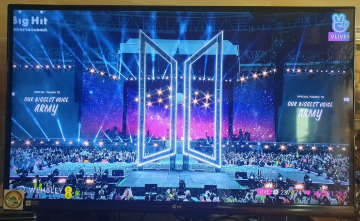  방탄소년단, 웸블리 스타디움 생중계 관람 후기