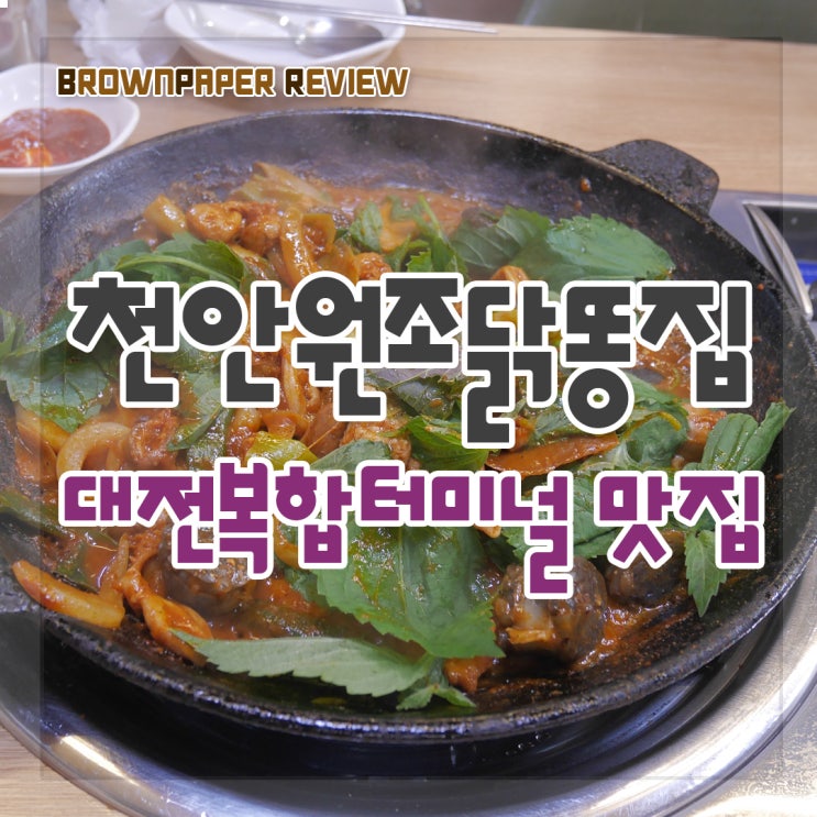  대전 용전동 맛집 - 복합터미널 천안원조닭똥집 닭내장볶음