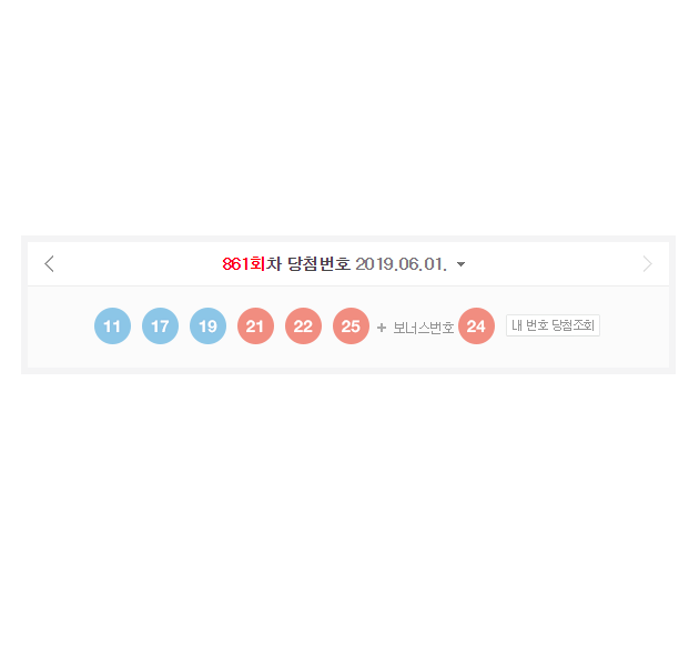  로또 861회 당첨번호 조회, 당첨금 및 당첨지역 명당 확인