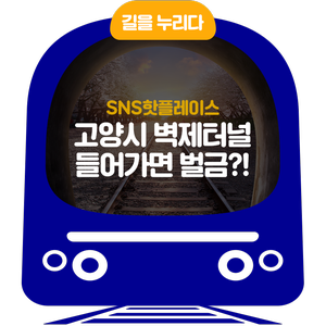  SNS핫플레이스! 벽제터널 들어가면 벌금 최대 100만원!