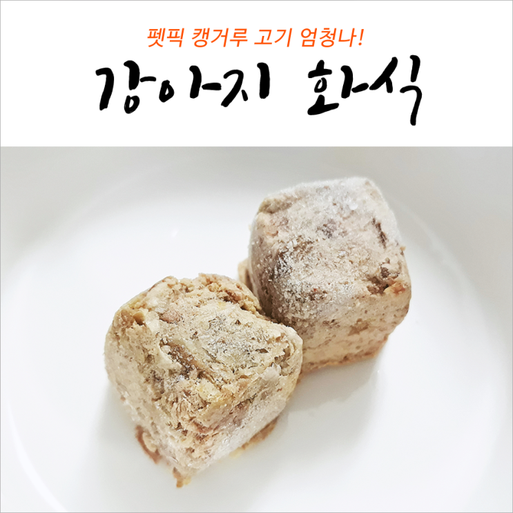 강아지 화식 펫픽 캥거루 고기 엄청나!
