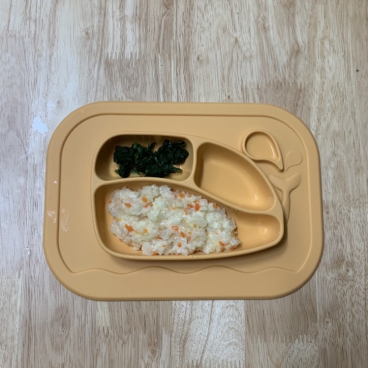  12개월아기 리조또 아이배냇 산양분유로 만들기
