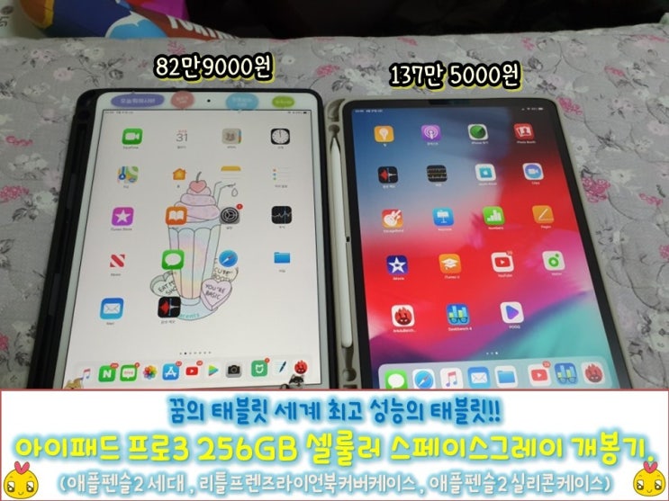  [iPadPro3] 꿈의태블릿 세계최강성능의 태블릿 아이패드프로3 256GB 스페이스 그레이 셀룰러 개봉기.