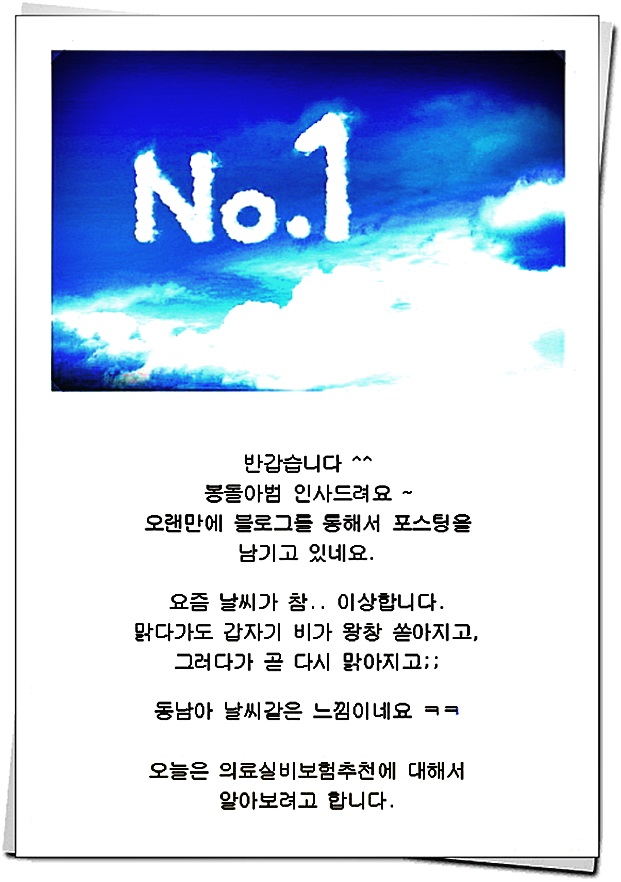  실비보험추천 ※Hint 