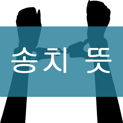  【송치】 뜻 // 다들 알고 계신가요??