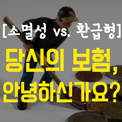  당신의 보험은 안녕하신가요? (소멸성 vs. 만기환급형&종신보험)